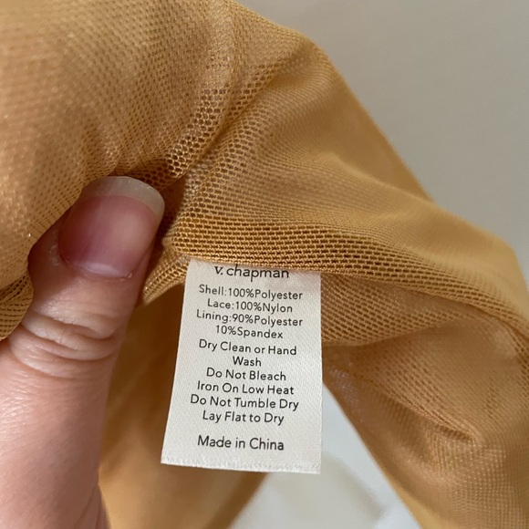 V. Chapman Ivory Lace Mini Dress - Picture 9 of 9